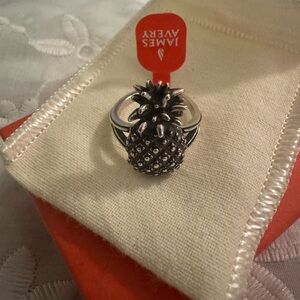 James Avery Silver Pineapple Ring